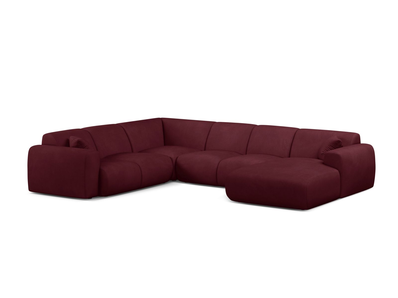 Modular Panoramic Left Corner Sofa, "Molino", 6 Seats, 326x252x72