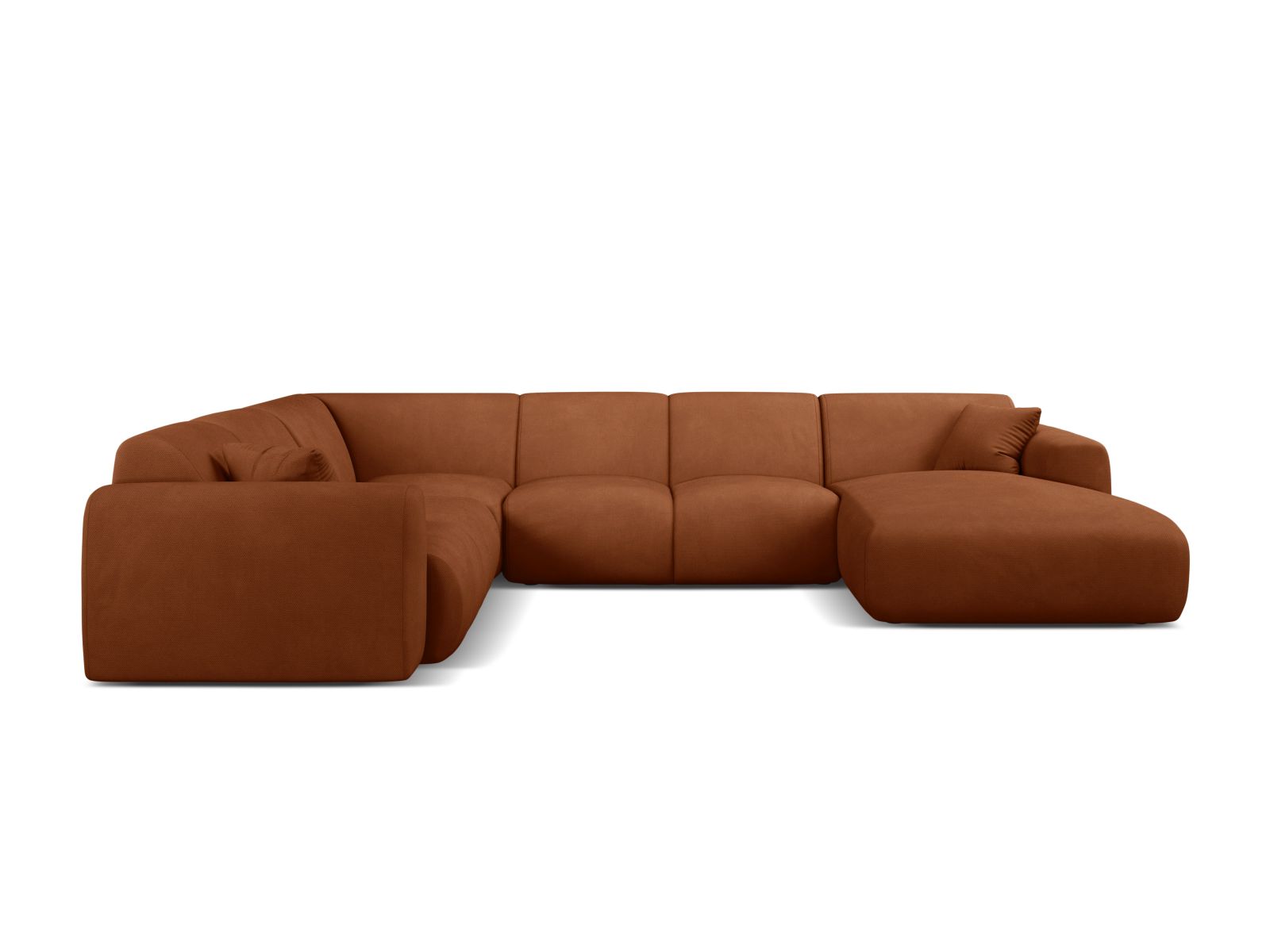 Modular Panoramic Left Corner Sofa, "Molino", 6 Seats, 326x252x72