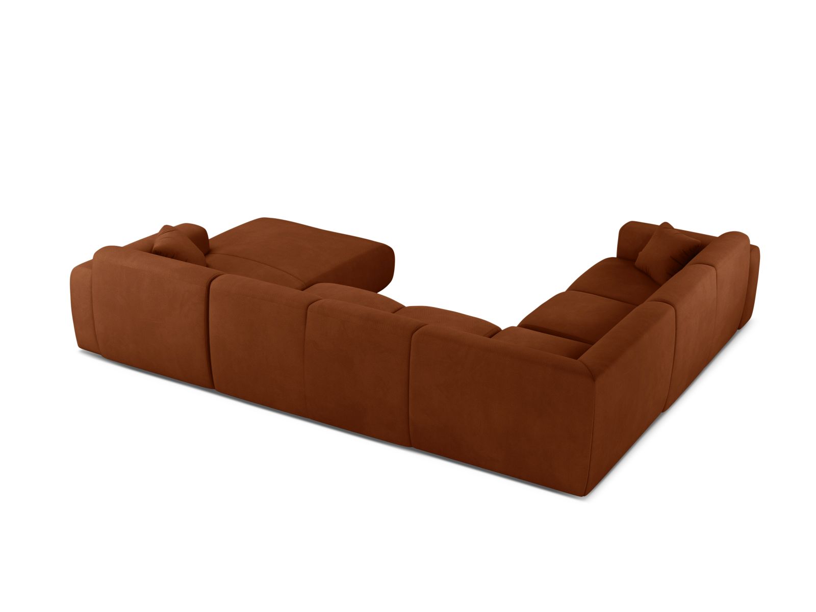Modular Panoramic Left Corner Sofa, "Molino", 6 Seats, 326x252x72