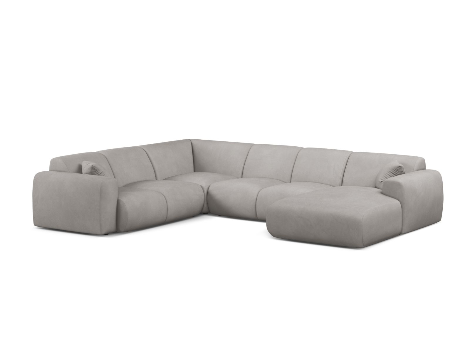 Modular Panoramic Left Corner Sofa, "Molino", 6 Seats, 326x252x72