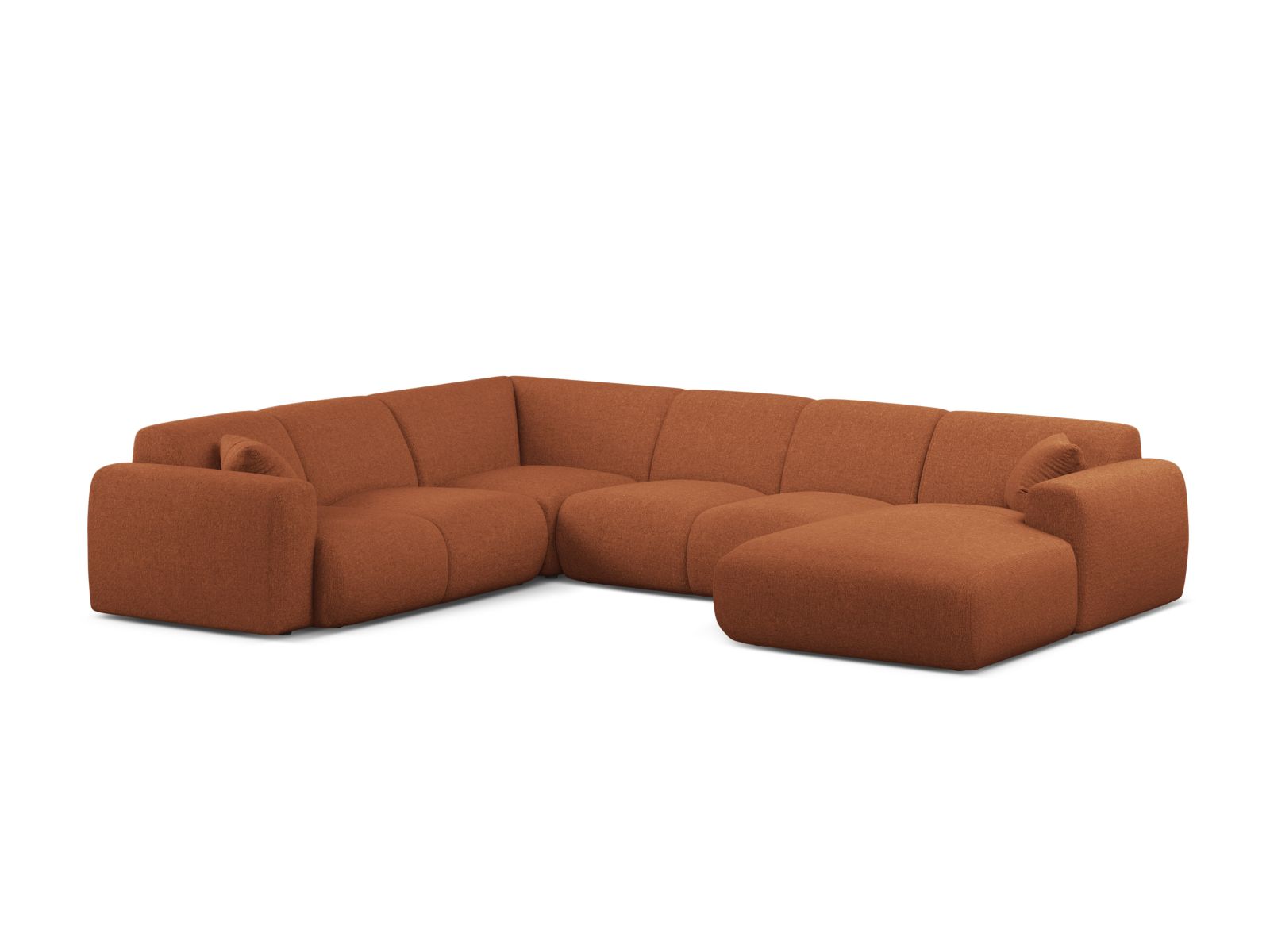 Modular Panoramic Left Corner Sofa, "Molino", 6 Seats, 326x252x72