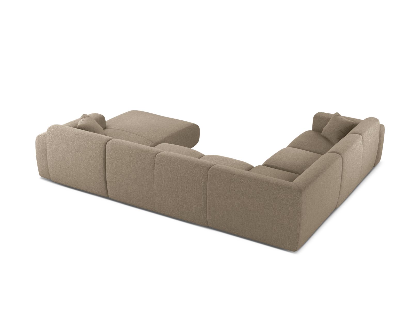 Modular Panoramic Left Corner Sofa, "Molino", 6 Seats, 326x252x72