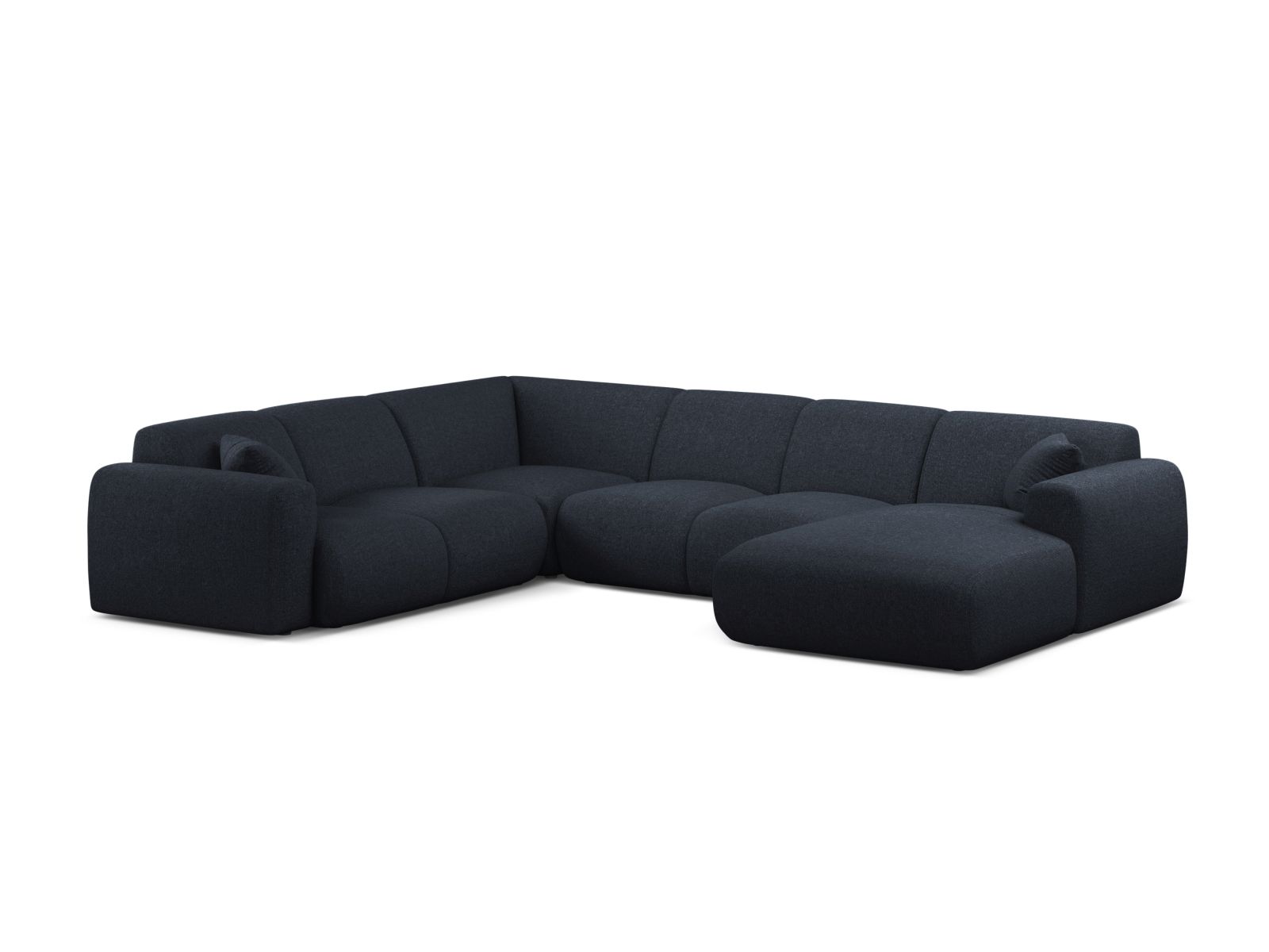 Modular Panoramic Left Corner Sofa, "Molino", 6 Seats, 326x252x72