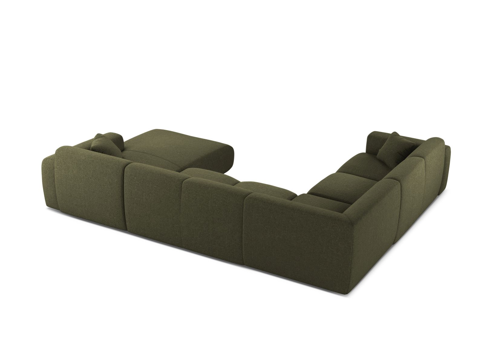 Modular Panoramic Left Corner Sofa, "Molino", 6 Seats, 326x252x72