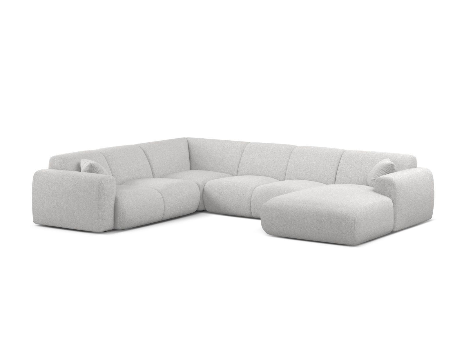 Modular Panoramic Left Corner Sofa, "Molino", 6 Seats, 326x252x72