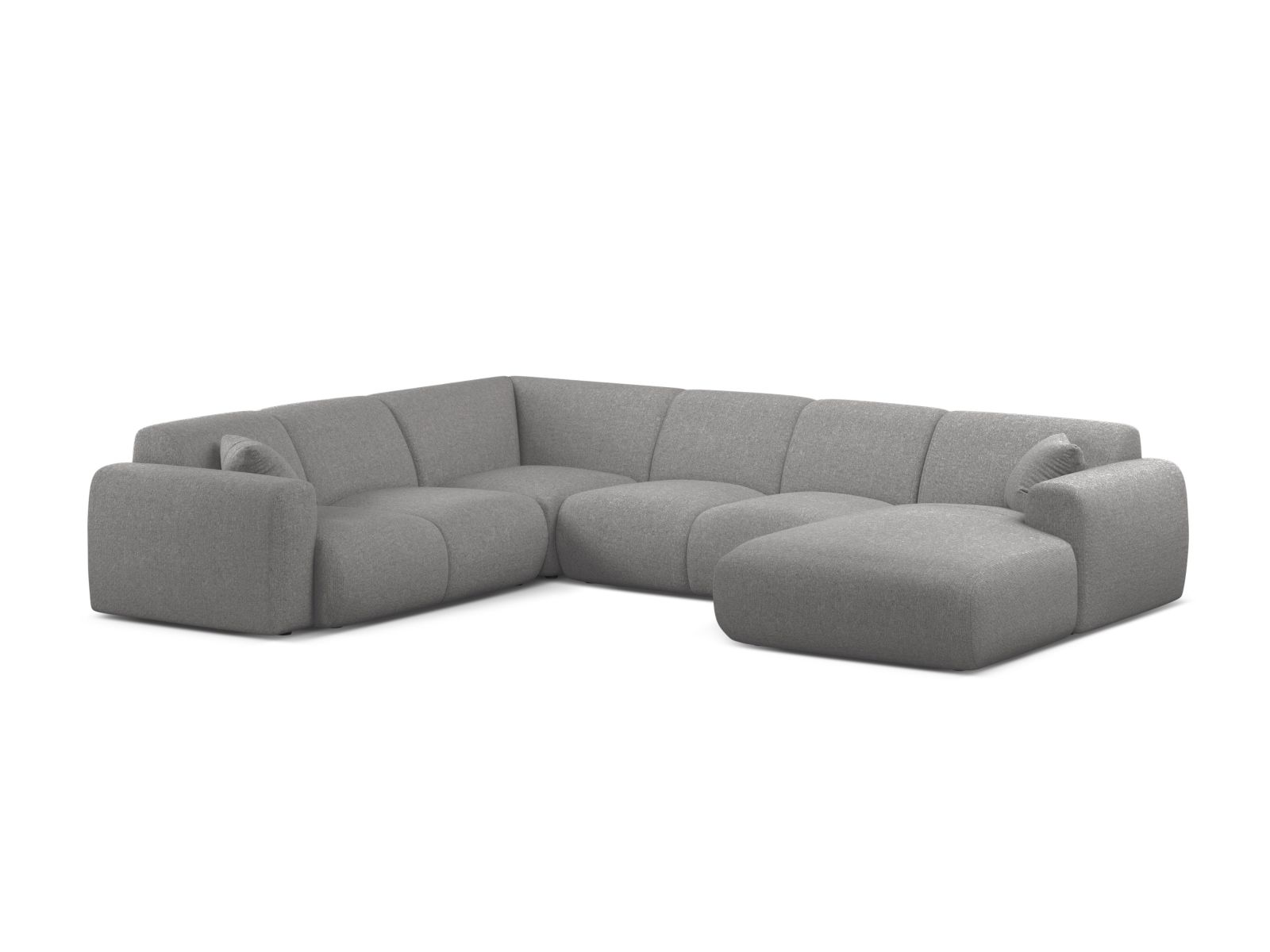 Modular Panoramic Left Corner Sofa, "Molino", 6 Seats, 326x252x72
