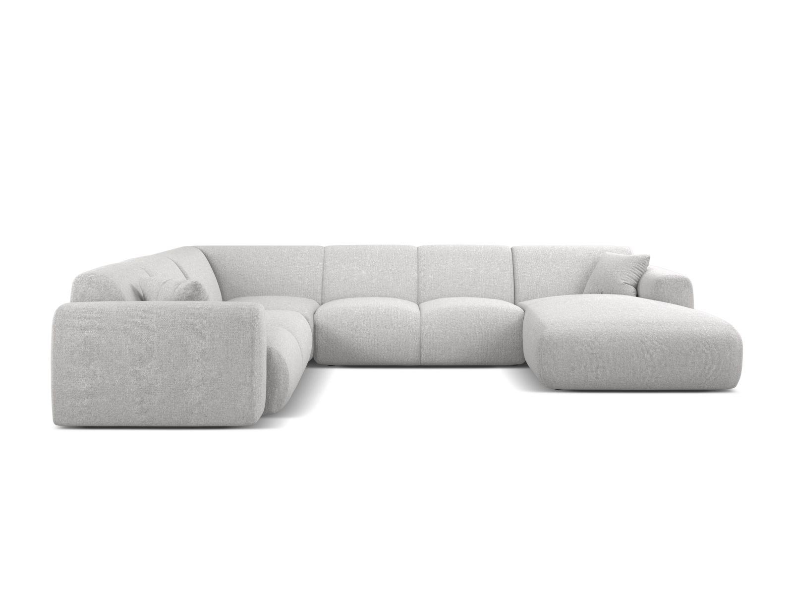 Modular Panoramic Left Corner Sofa, "Molino", 6 Seats, 326x252x72