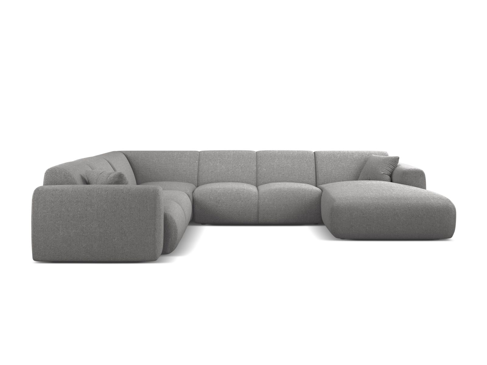 Modular Panoramic Left Corner Sofa, "Molino", 6 Seats, 326x252x72