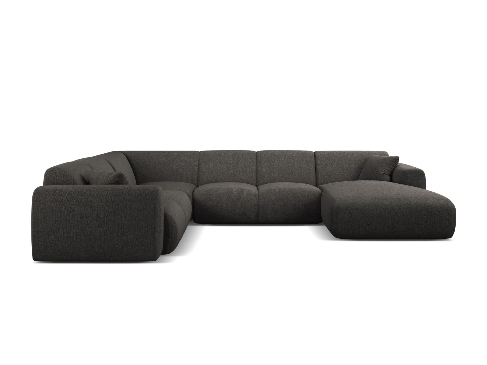 Modular Panoramic Left Corner Sofa, "Molino", 6 Seats, 326x252x72