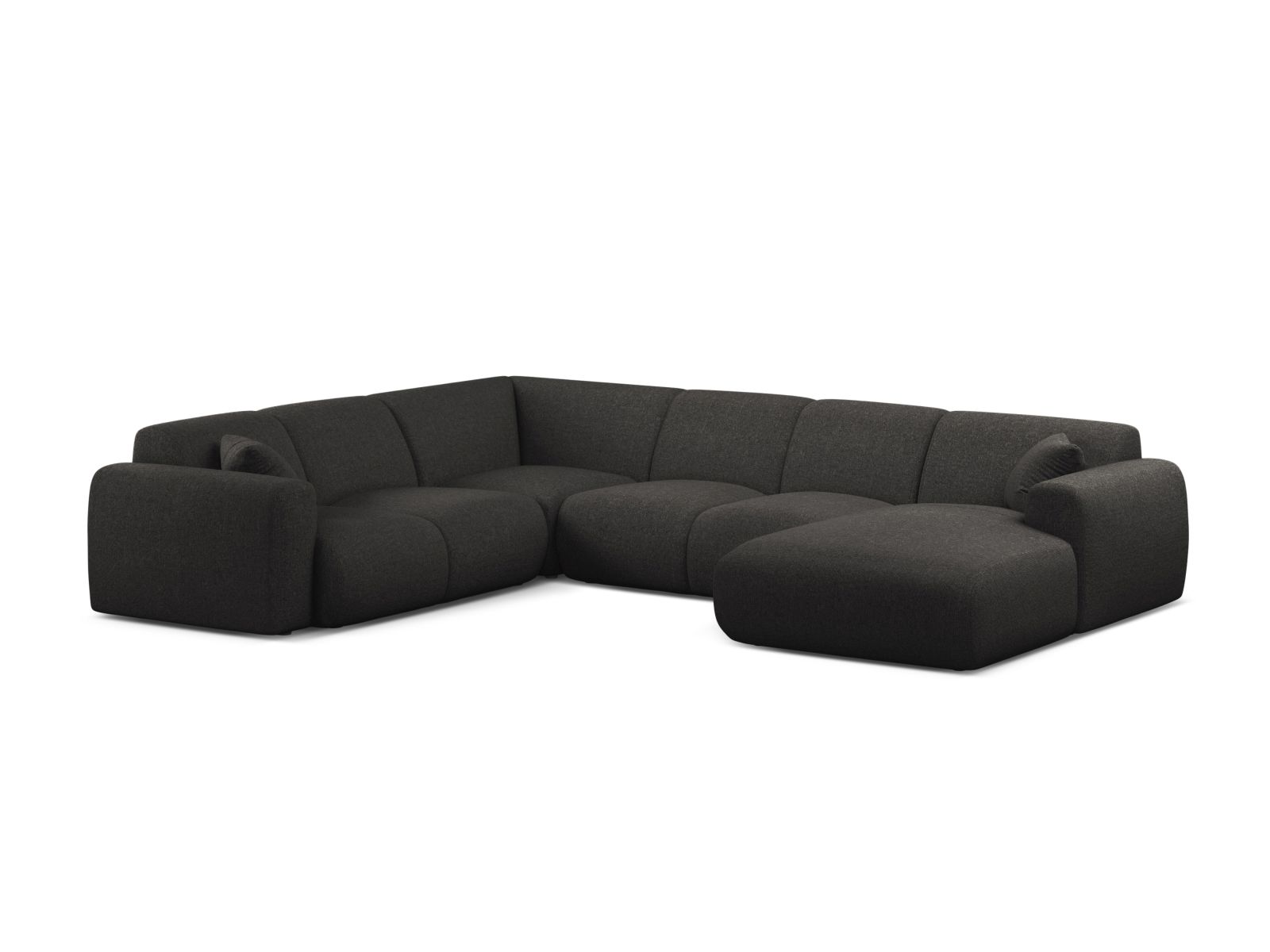 Modular Panoramic Left Corner Sofa, "Molino", 6 Seats, 326x252x72