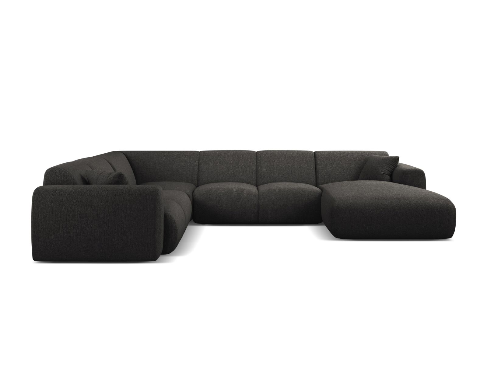 Modular Panoramic Left Corner Sofa, "Molino", 6 Seats, 326x252x72