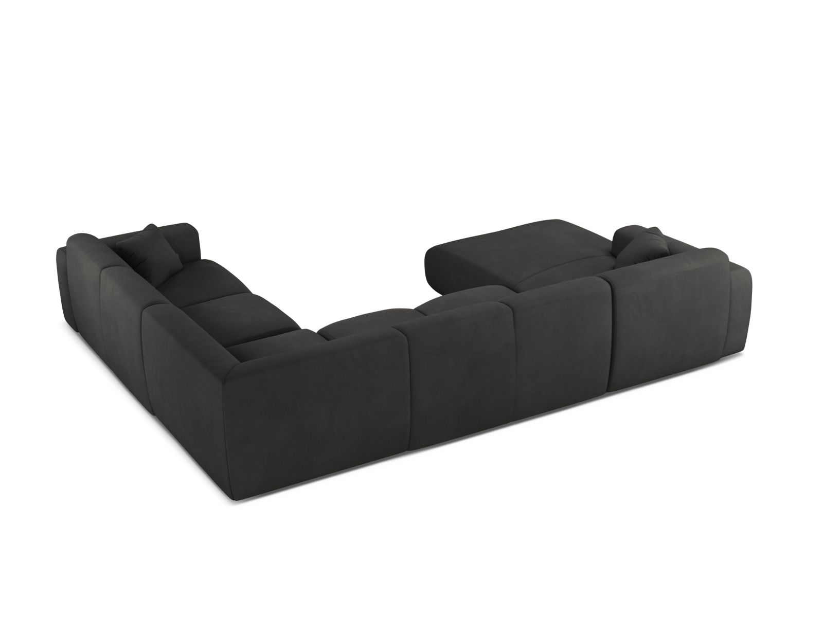 Modular Panoramic Right Corner Sofa, "Molino", 6 Seats, 326x252x72