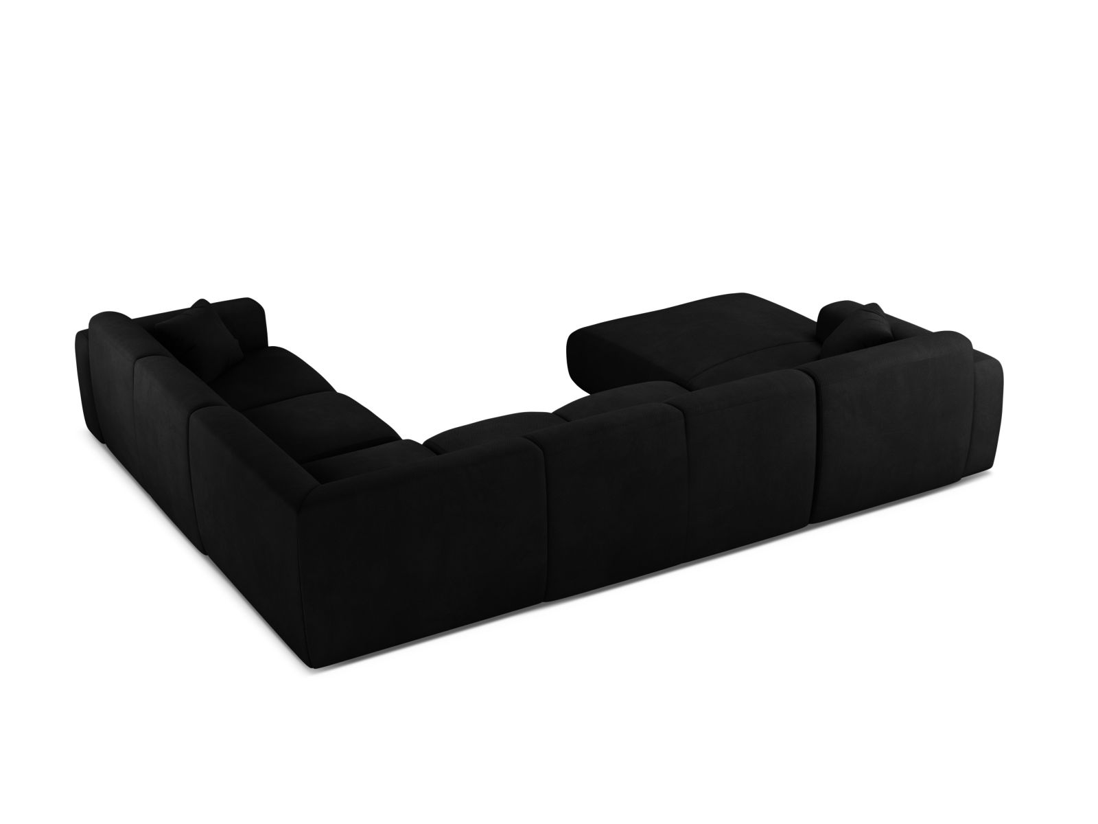 Modular Panoramic Right Corner Sofa, "Molino", 6 Seats, 326x252x72