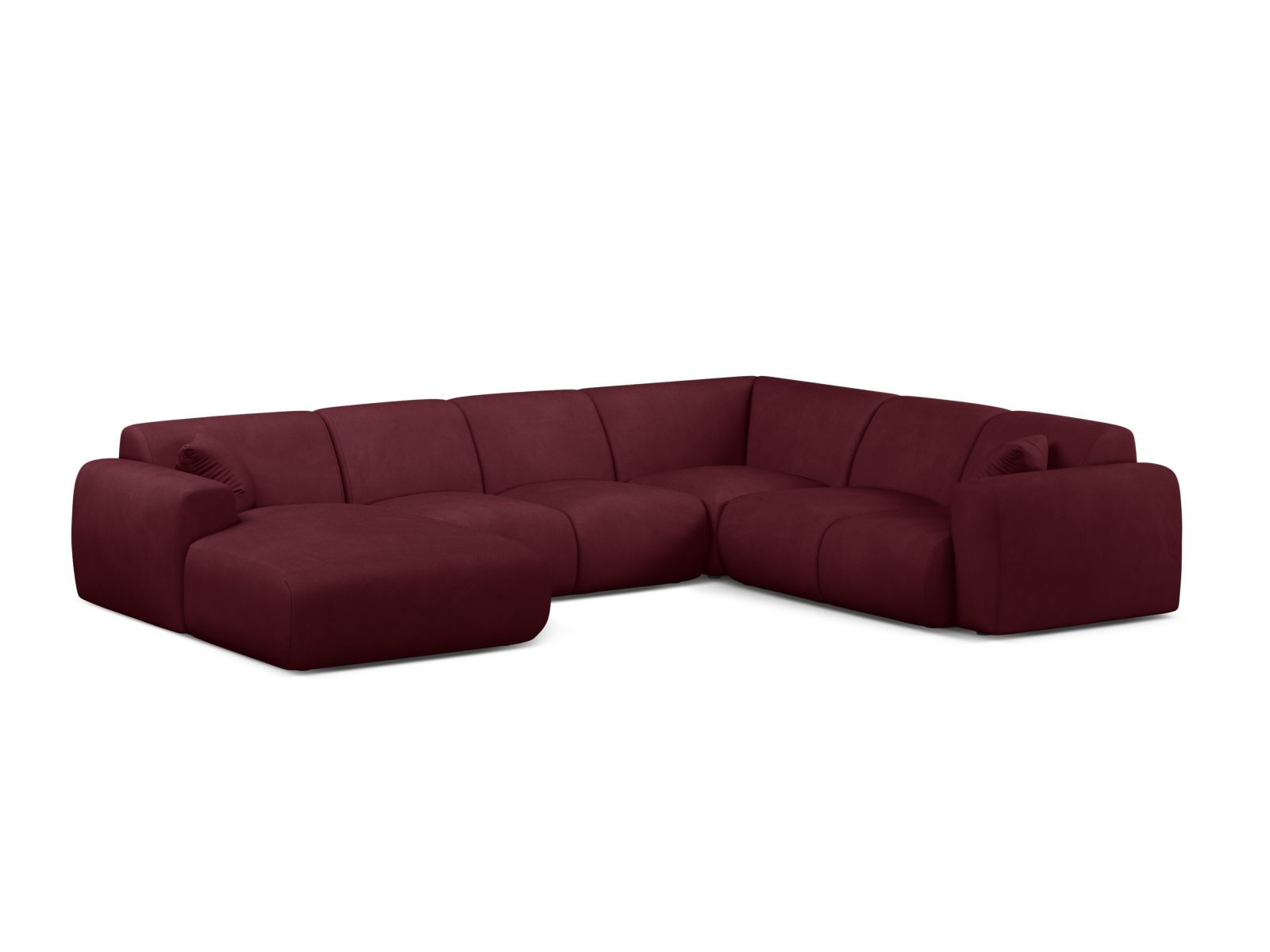 Modular Panoramic Right Corner Sofa, "Molino", 6 Seats, 326x252x72