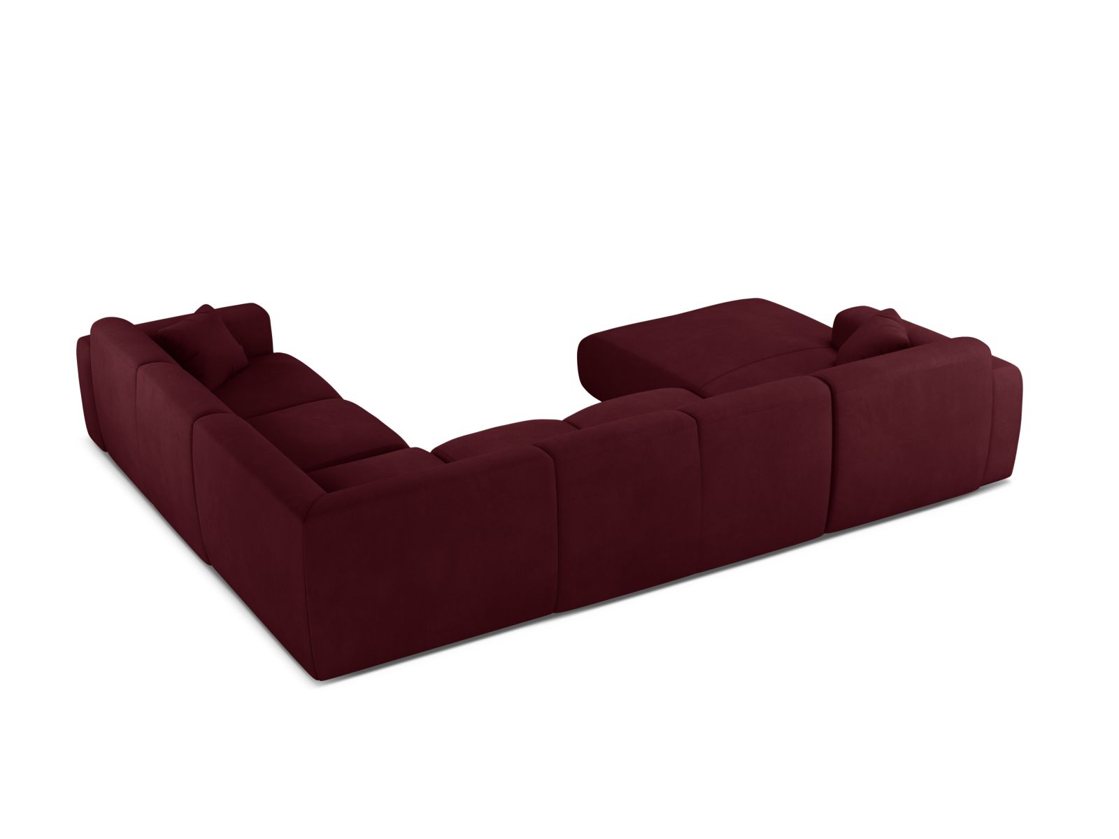 Modular Panoramic Right Corner Sofa, "Molino", 6 Seats, 326x252x72
