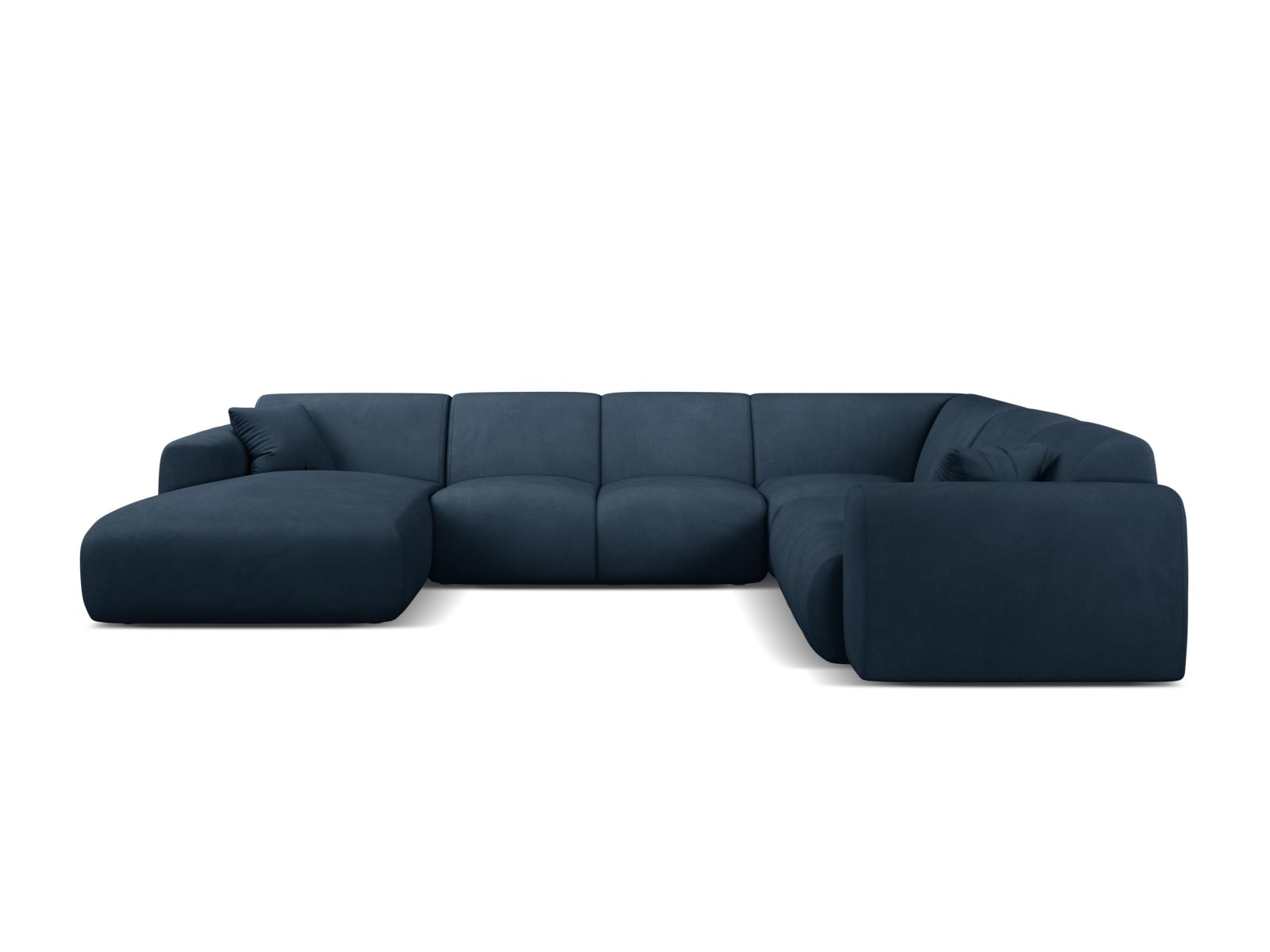 Modular Panoramic Right Corner Sofa, "Molino", 6 Seats, 326x252x72