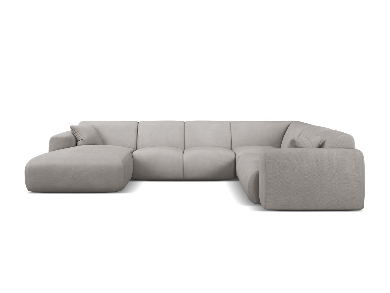 Modular Panoramic Right Corner Sofa, "Molino", 6 Seats, 326x252x72