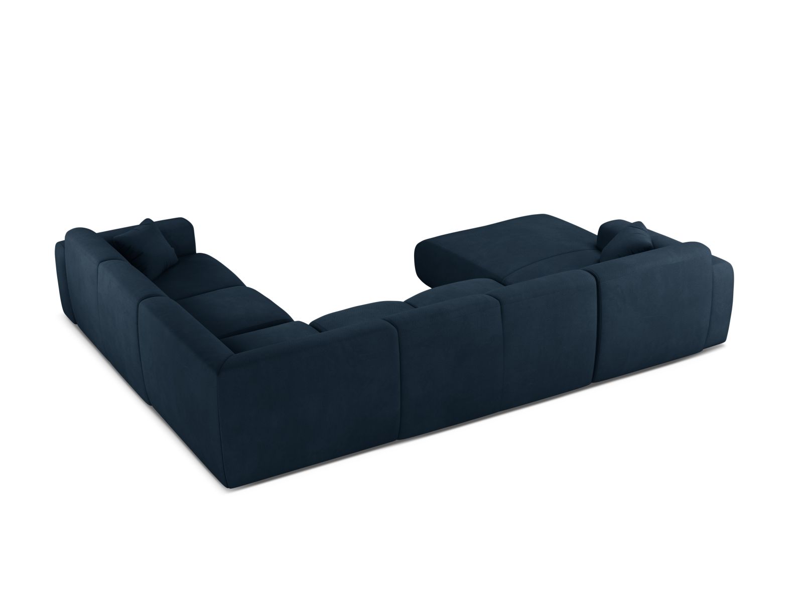 Modular Panoramic Right Corner Sofa, "Molino", 6 Seats, 326x252x72