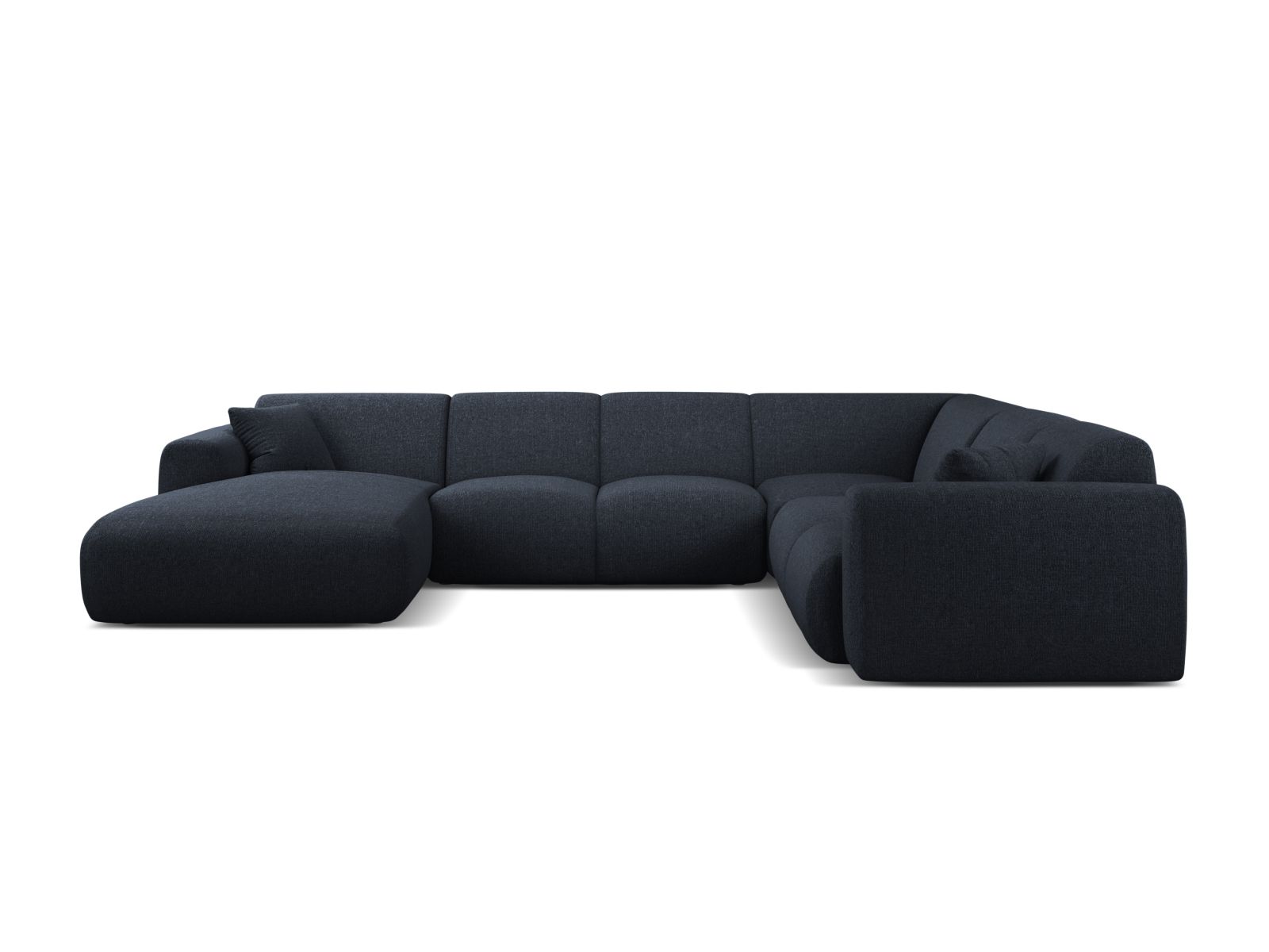 Modular Panoramic Right Corner Sofa, "Molino", 6 Seats, 326x252x72