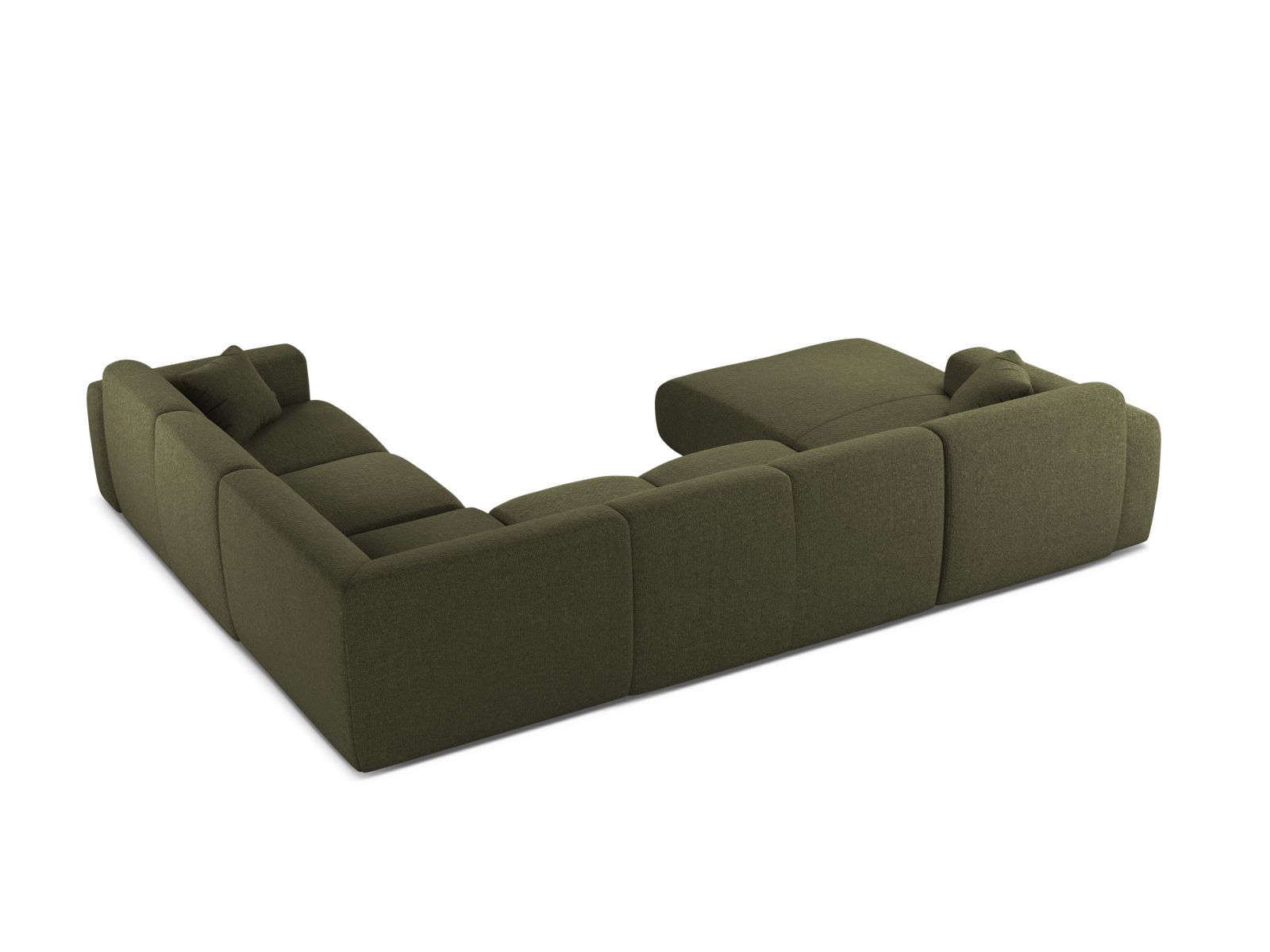Modular Panoramic Right Corner Sofa, "Molino", 6 Seats, 326x252x72