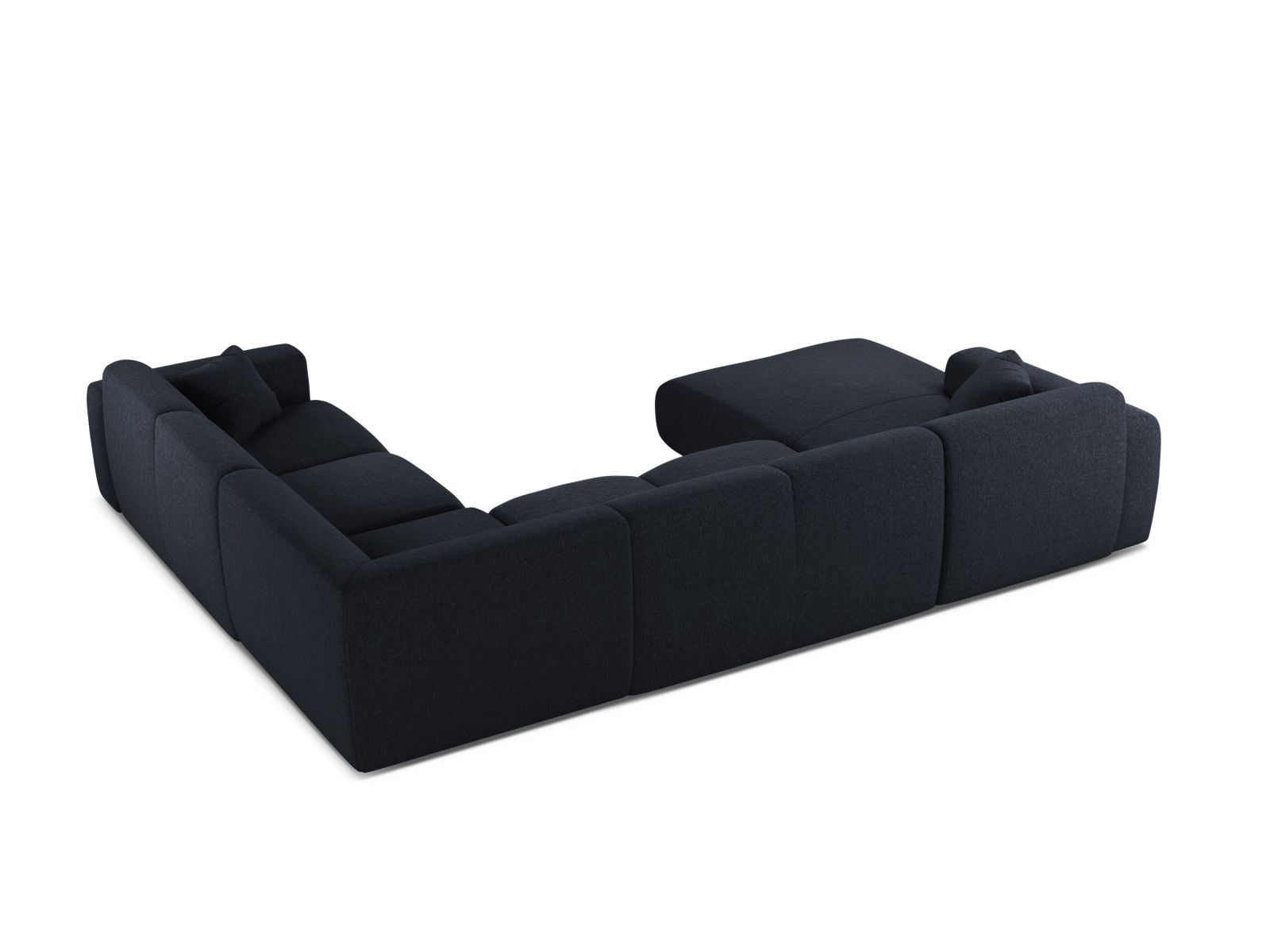 Modular Panoramic Right Corner Sofa, "Molino", 6 Seats, 326x252x72