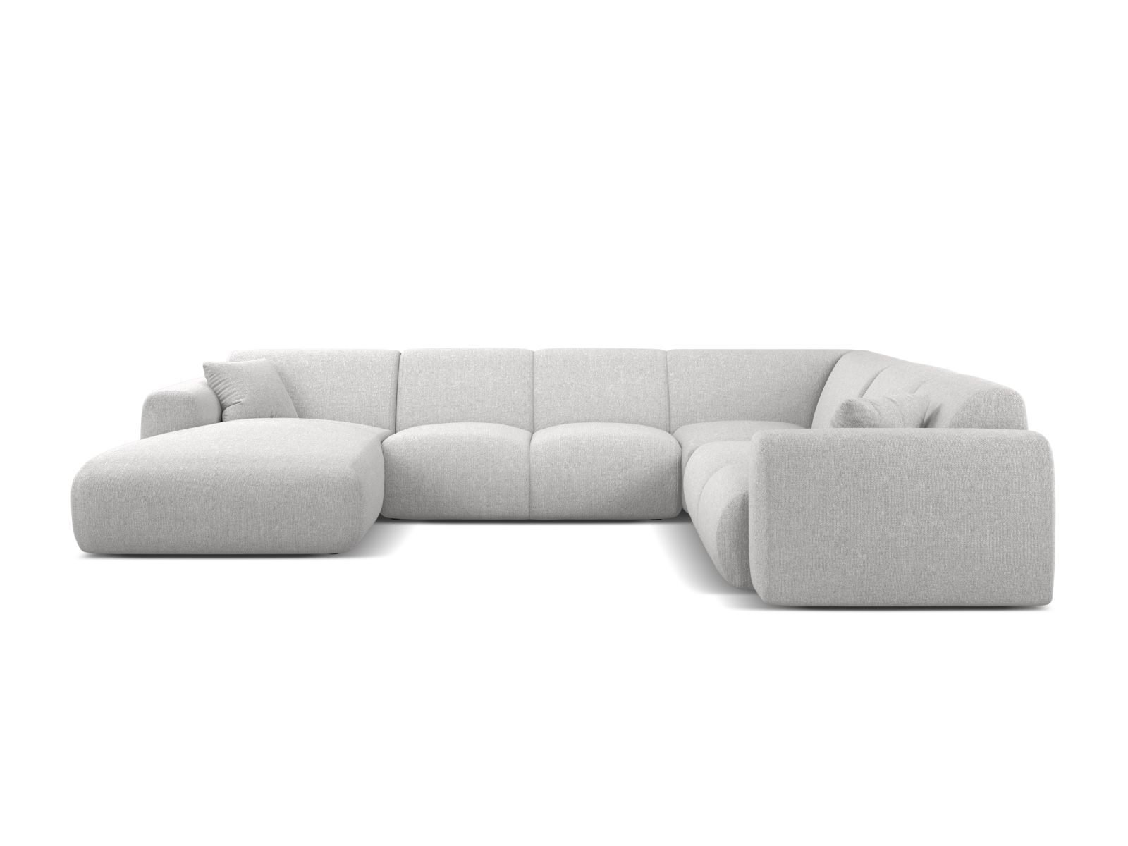 Modular Panoramic Right Corner Sofa, "Molino", 6 Seats, 326x252x72