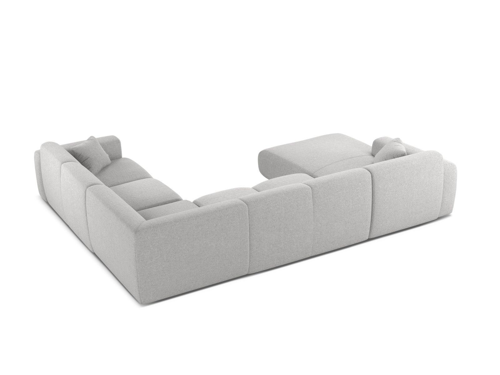 Modular Panoramic Right Corner Sofa, "Molino", 6 Seats, 326x252x72