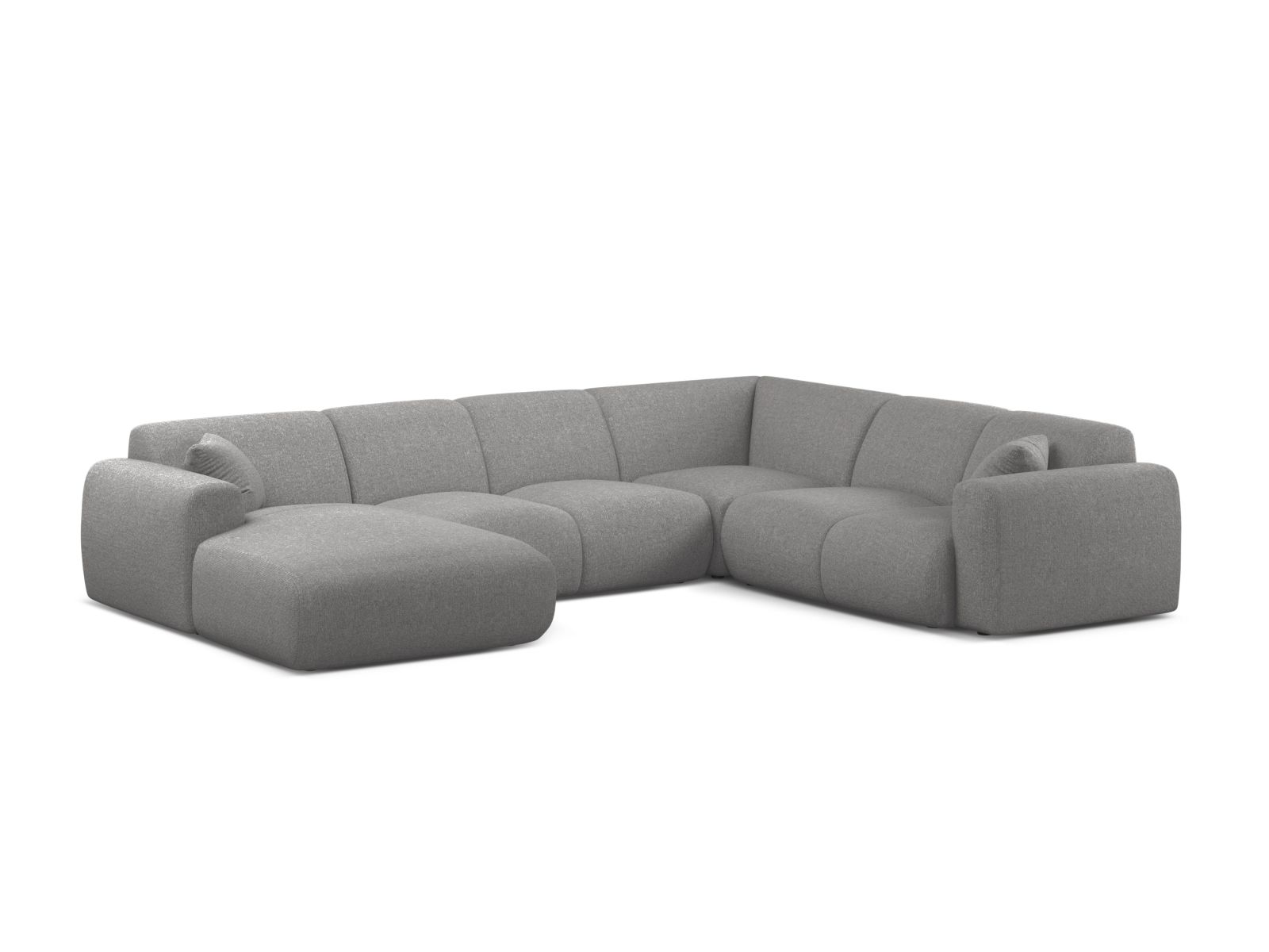 Modular Panoramic Right Corner Sofa, "Molino", 6 Seats, 326x252x72