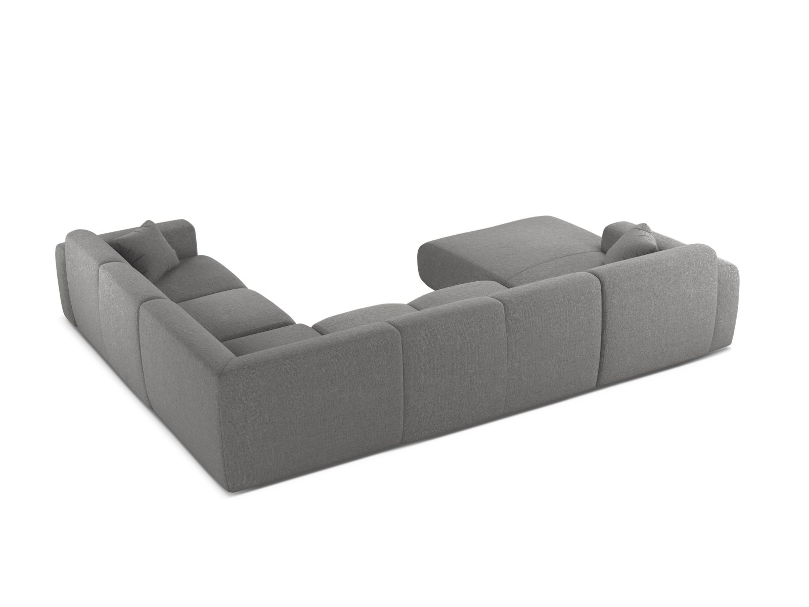 Modular Panoramic Right Corner Sofa, "Molino", 6 Seats, 326x252x72