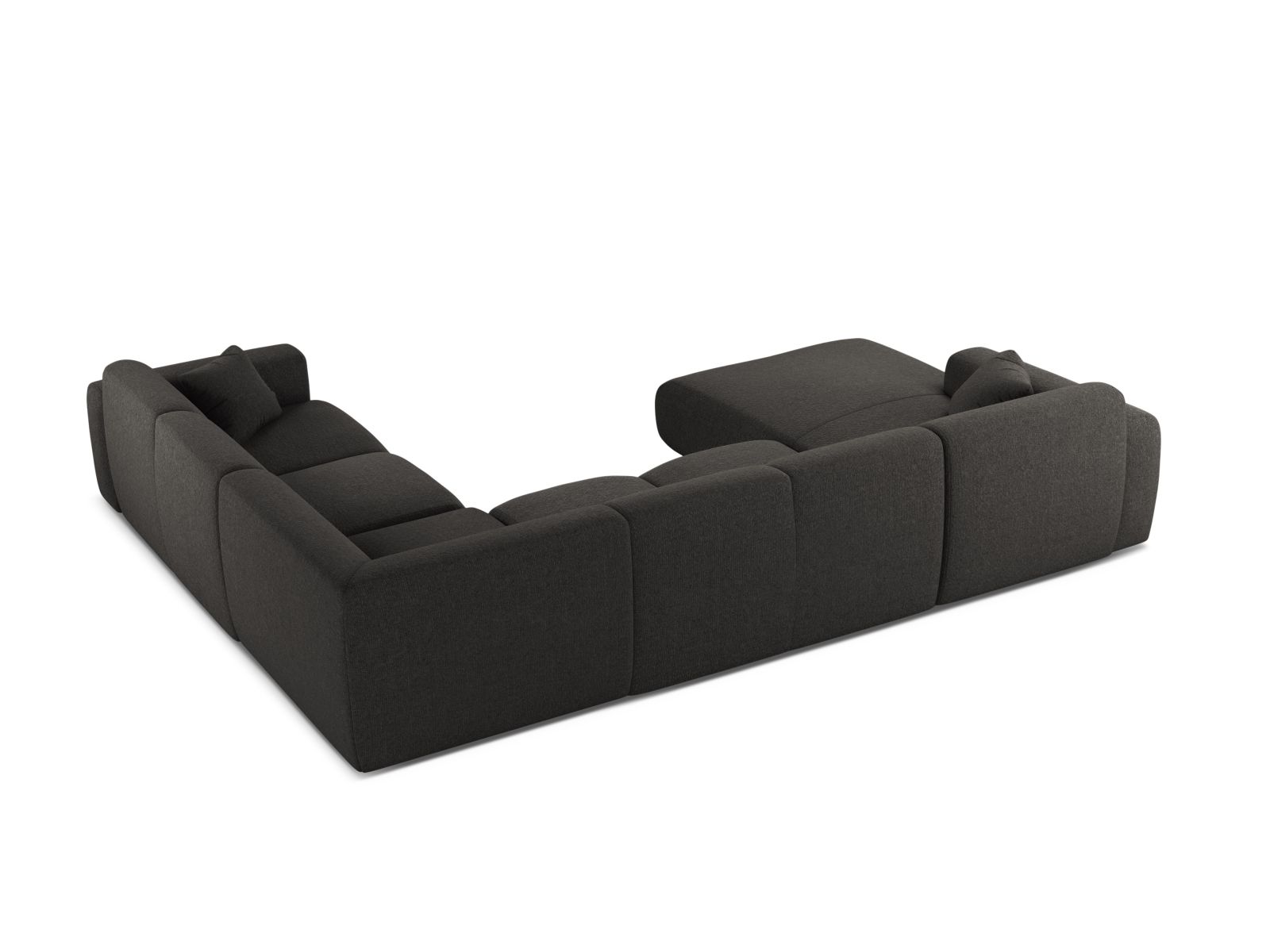 Modular Panoramic Right Corner Sofa, "Molino", 6 Seats, 326x252x72