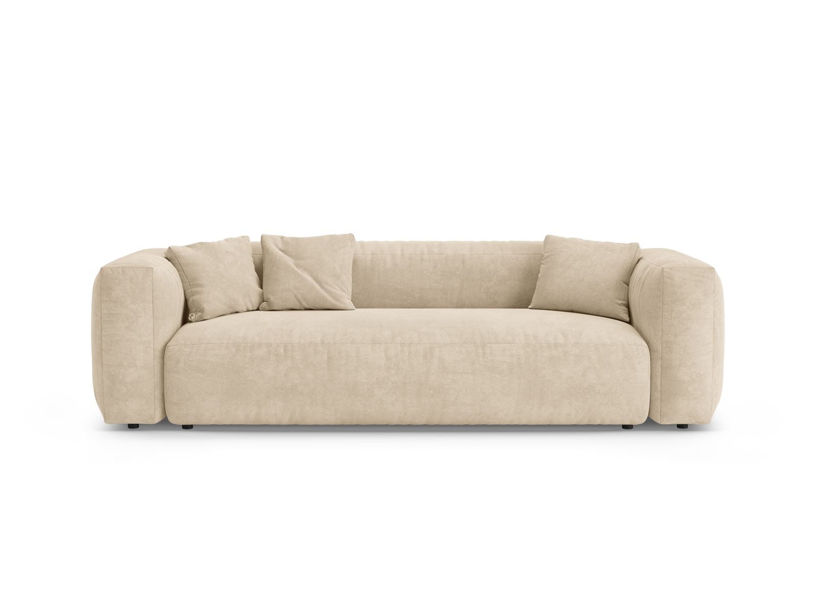 Velvet Sofa With Bed Function, "Martina", 3 Seats, 264x106x75