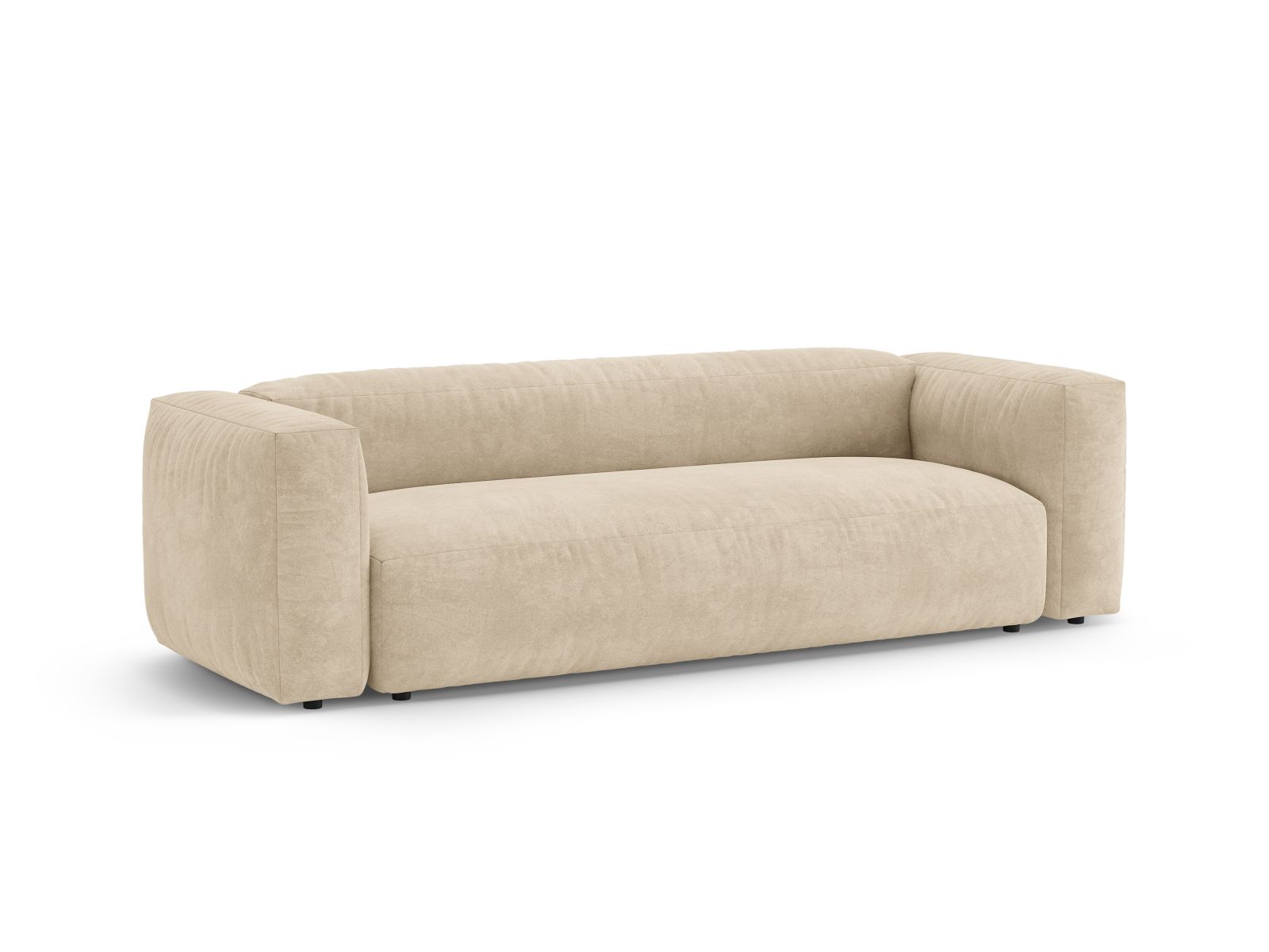 Velvet Sofa With Bed Function, "Martina", 3 Seats, 264x106x75