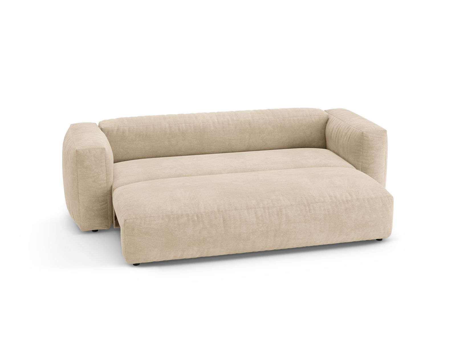 Velvet Sofa With Bed Function, "Martina", 3 Seats, 264x106x75