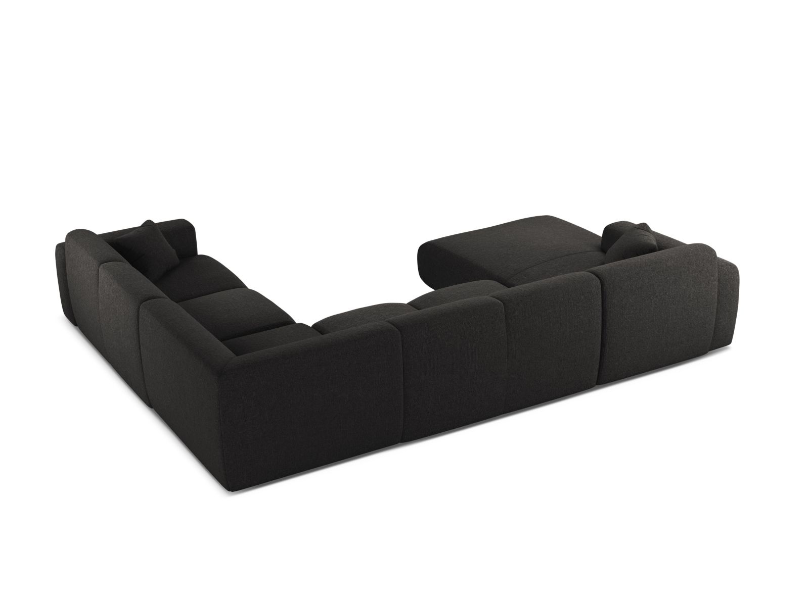 Modular Panoramic Right Corner Sofa, "Molino", 6 Seats, 326x252x72