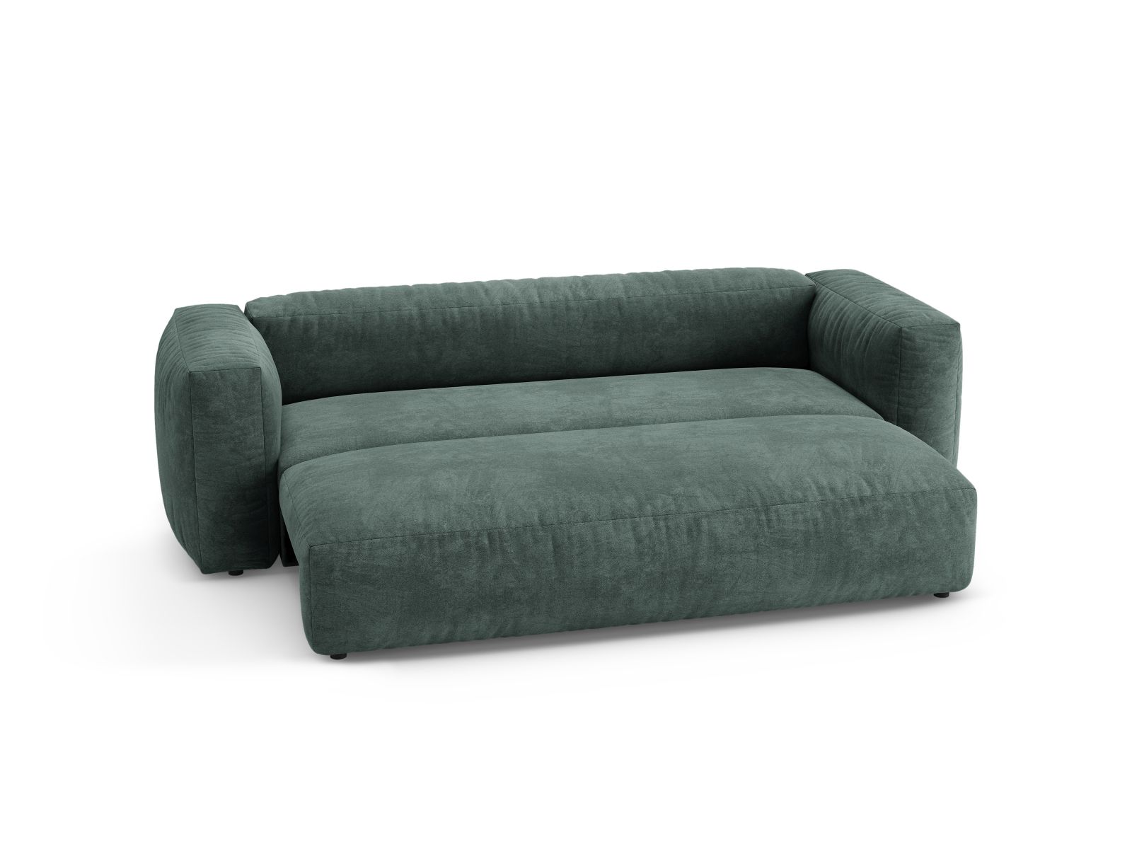 Velvet Sofa With Bed Function, "Martina", 3 Seats, 264x106x75