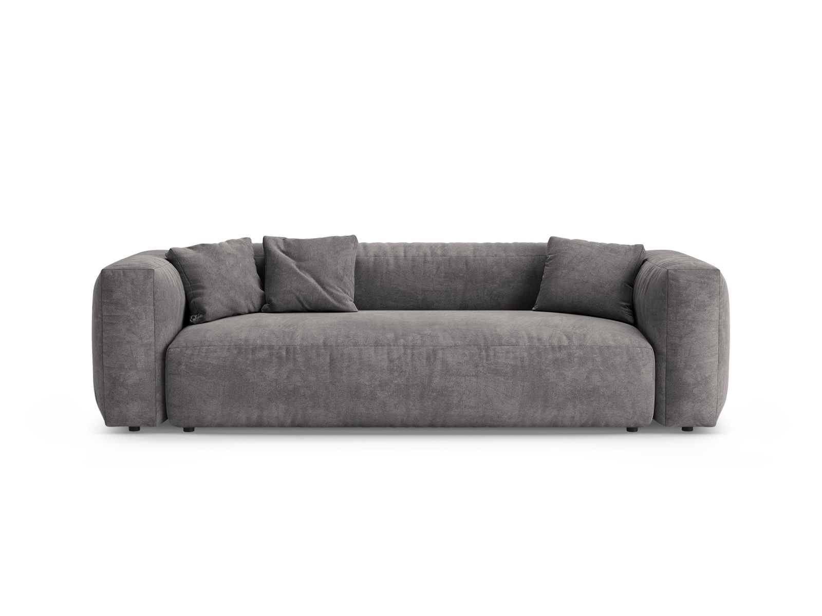 Velvet Sofa With Bed Function, "Martina", 3 Seats, 264x106x75
