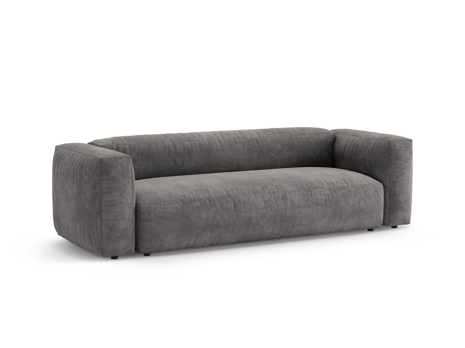Velvet Sofa With Bed Function, "Martina", 3 Seats, 264x106x75