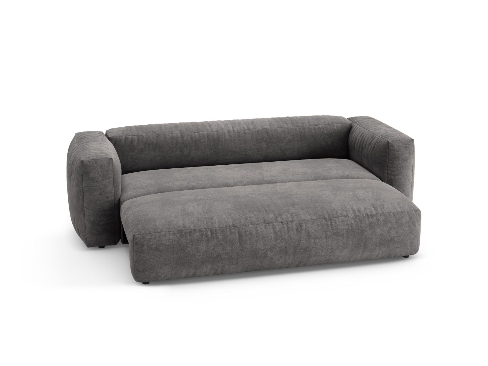 Velvet Sofa With Bed Function, "Martina", 3 Seats, 264x106x75