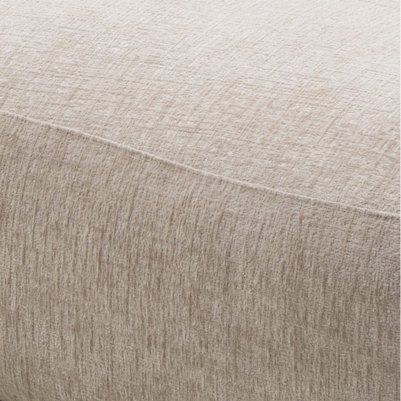 Sofa do salonu Tiubo jasnobeżowa, obłe kształty