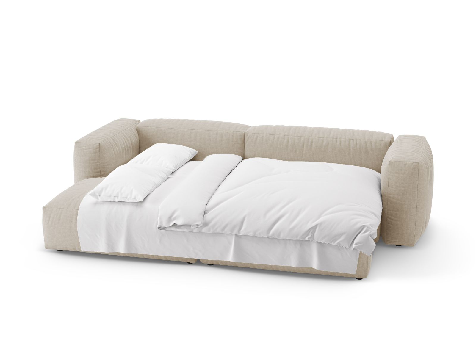 Left Corner Sofa With Bed Function, "Martina", 4 Seats, 280x170x75