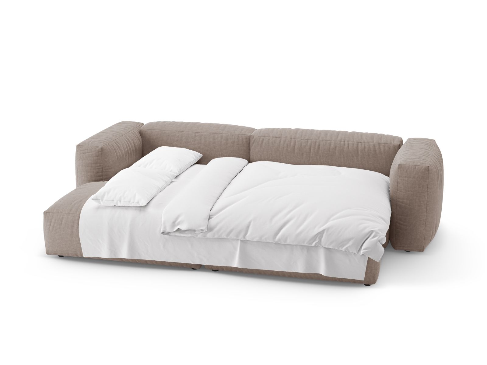 Left Corner Sofa With Bed Function, "Martina", 4 Seats, 280x170x75