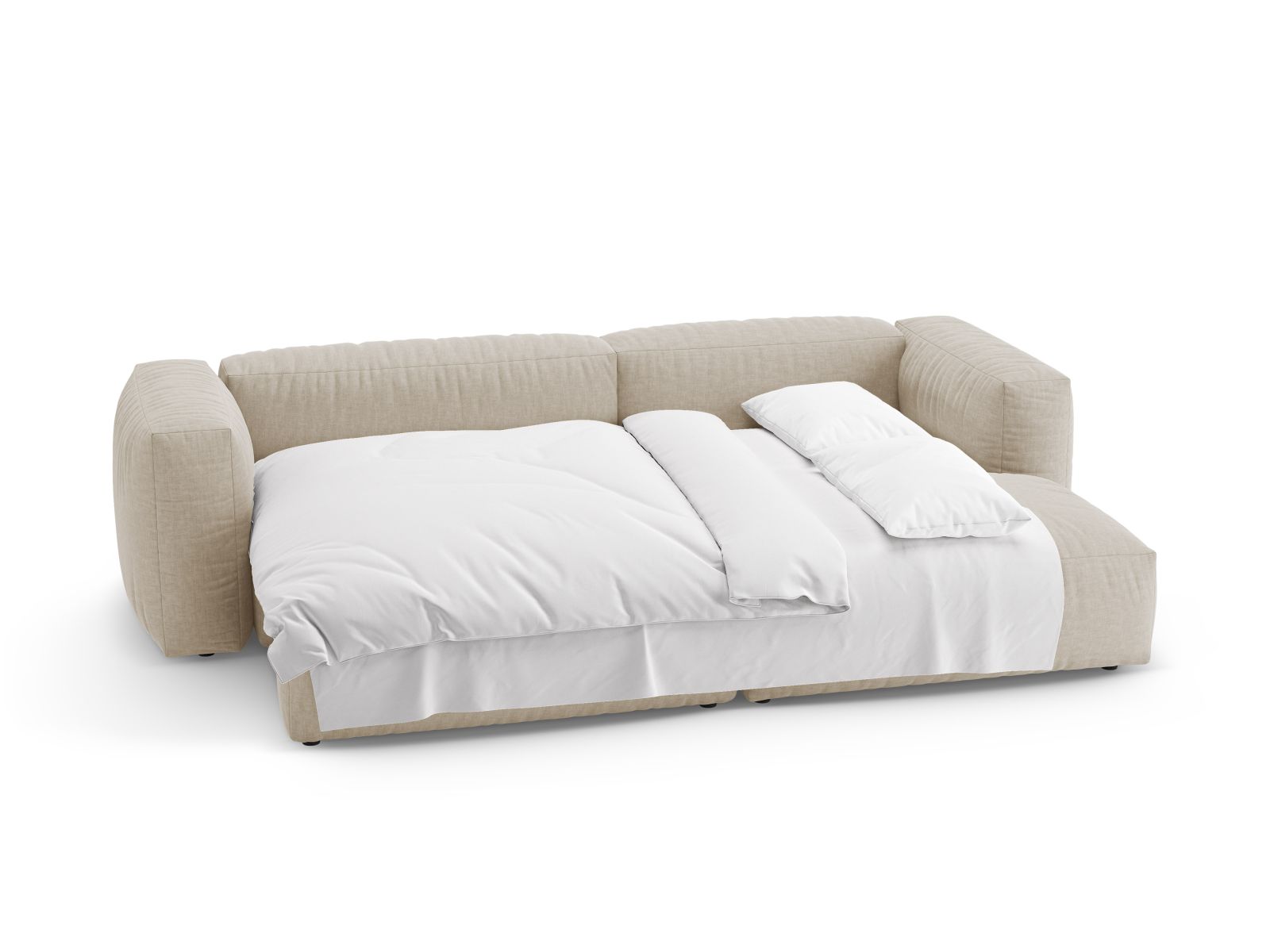 Right Corner Sofa With Bed Function, "Martina", 4 Seats, 280x170x75
