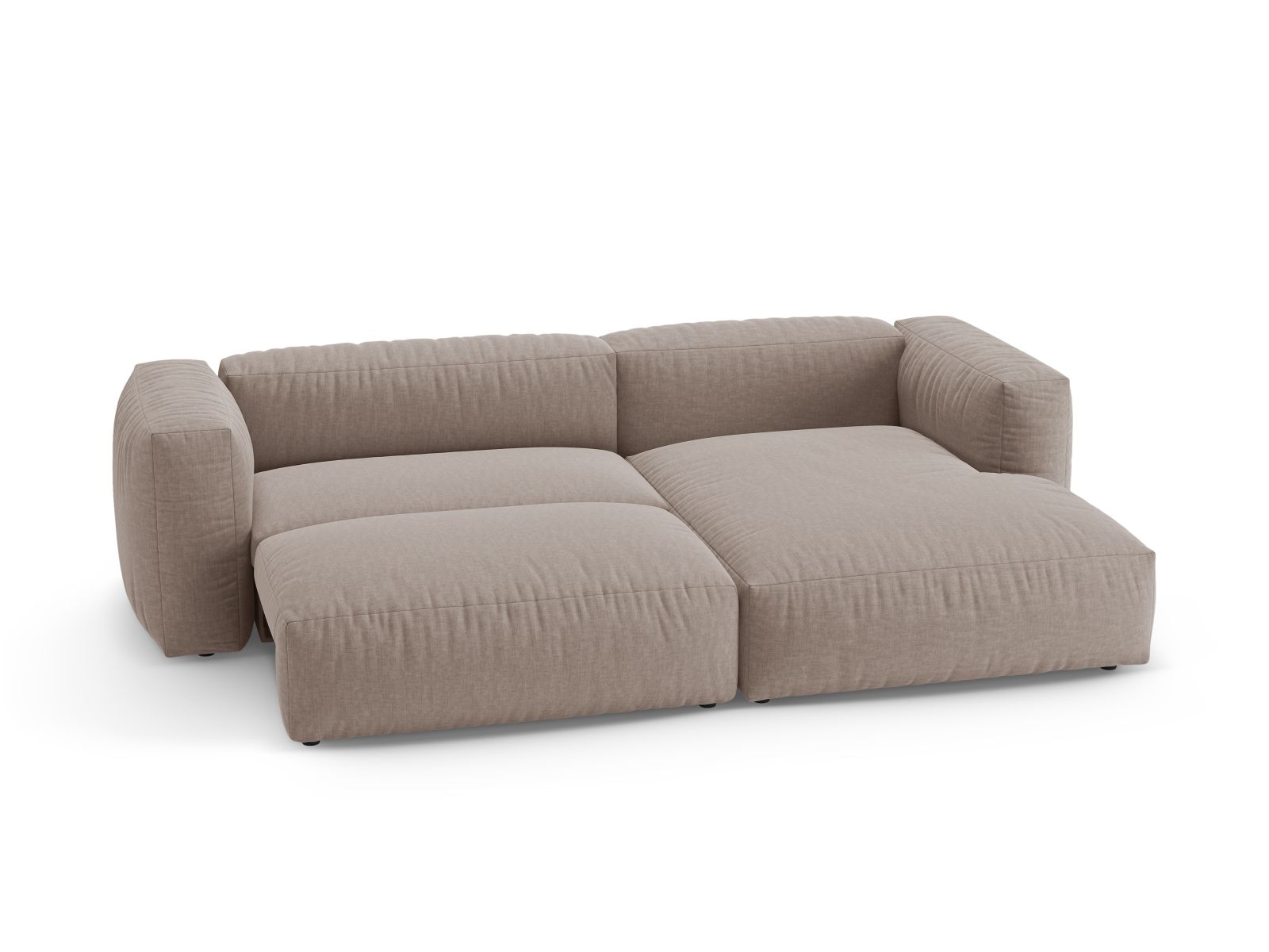 Right Corner Sofa With Bed Function, "Martina", 4 Seats, 280x170x75