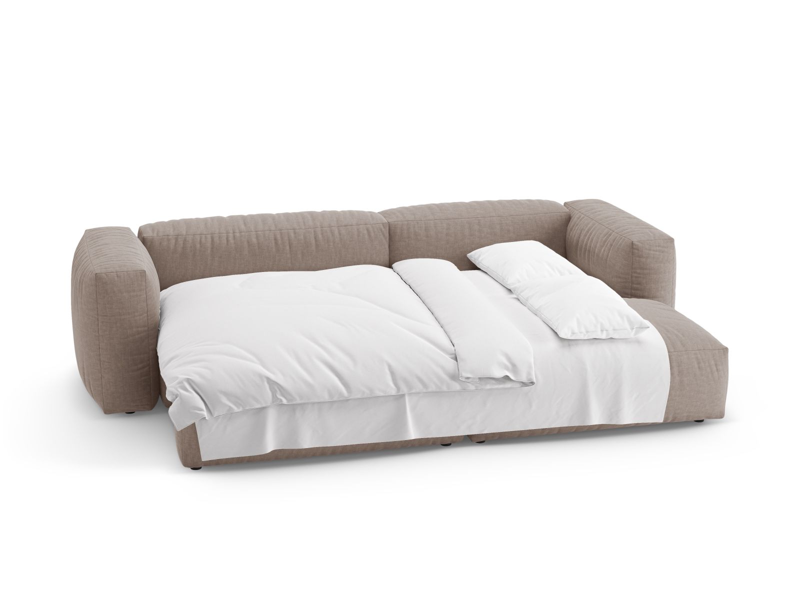 Right Corner Sofa With Bed Function, "Martina", 4 Seats, 280x170x75