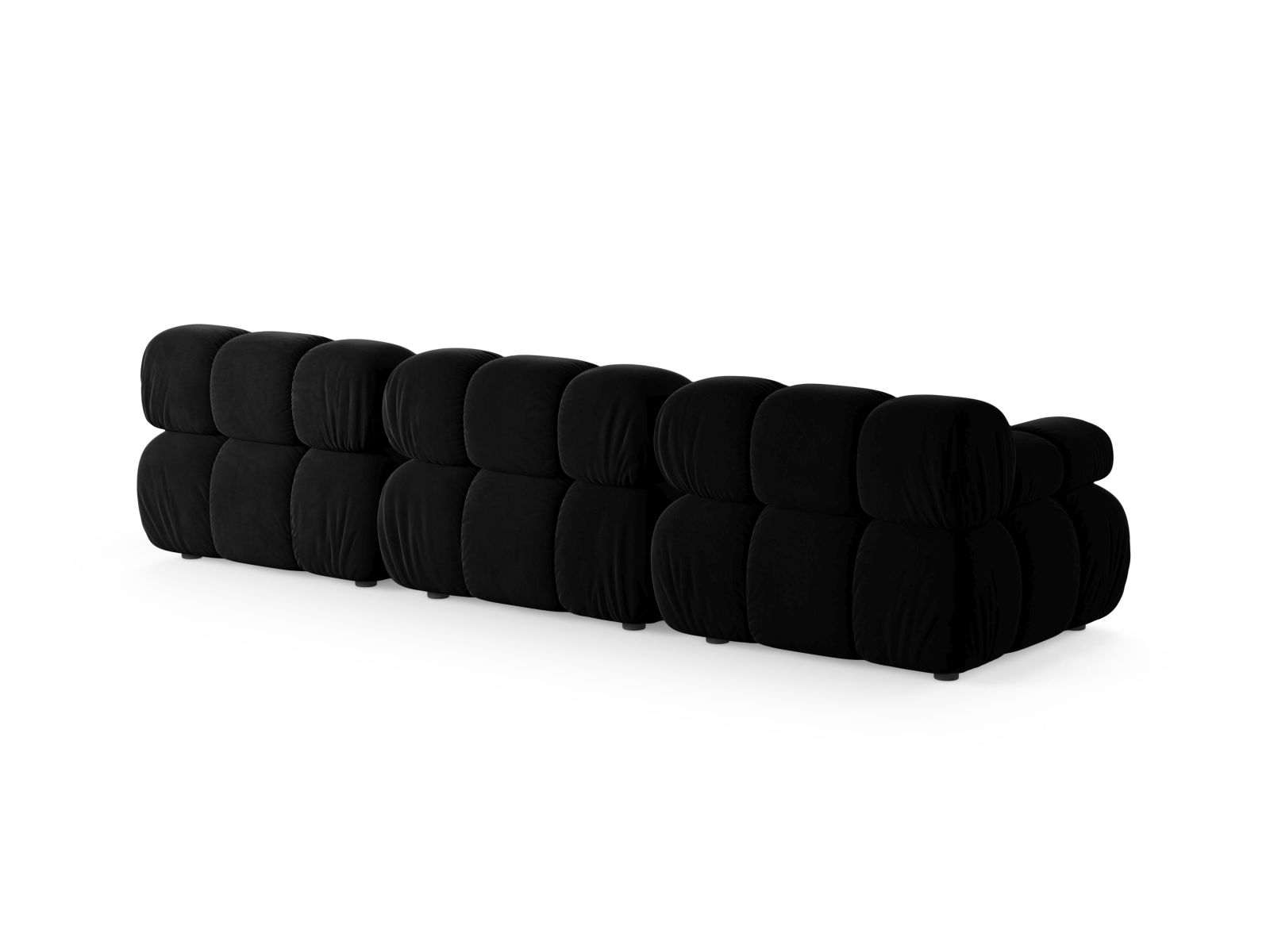 Velvet Modular Sofa, "Bellis", 3 Seats, 282x94x70