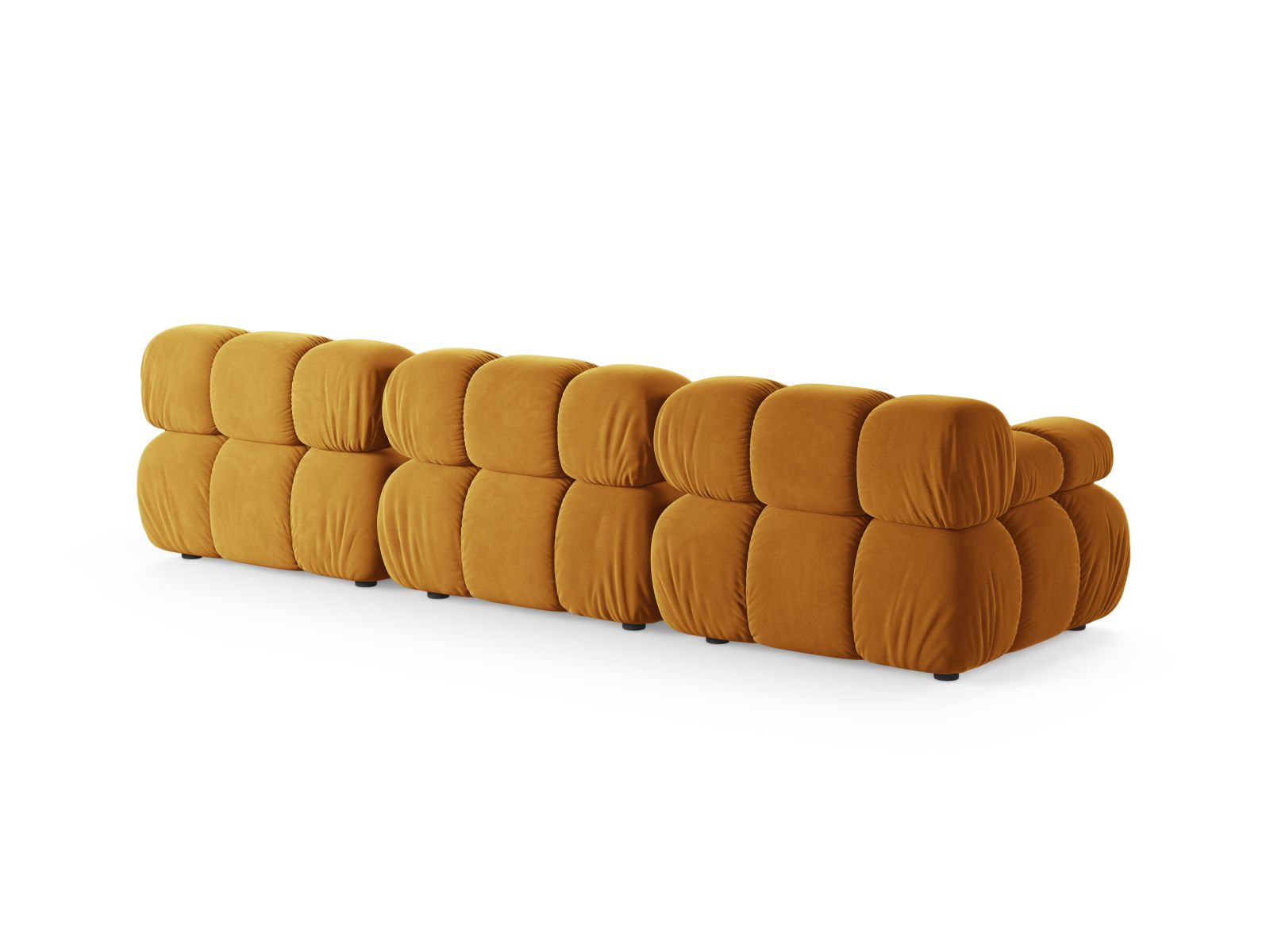 Velvet Modular Sofa, "Bellis", 3 Seats, 282x94x70