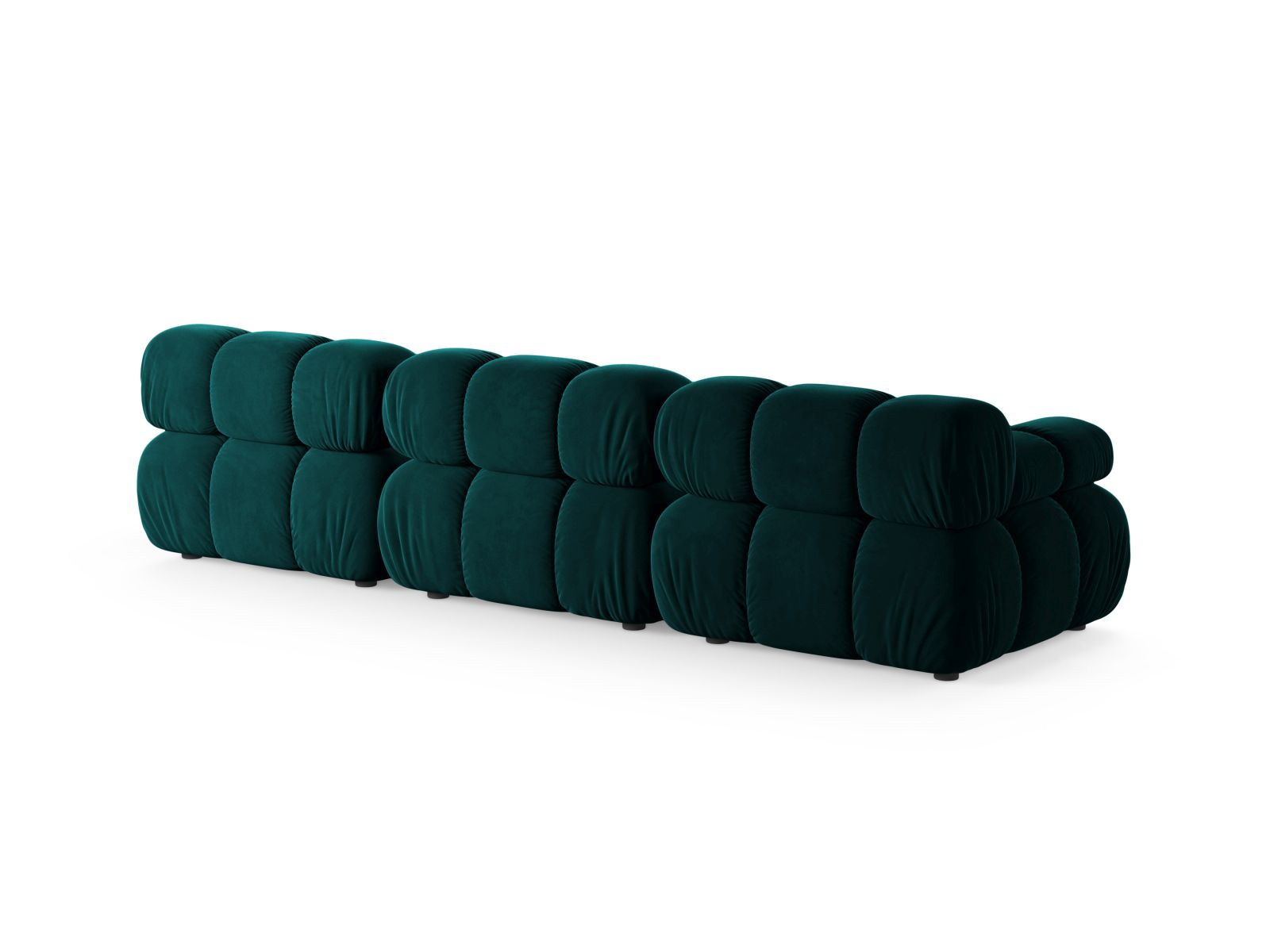Velvet Modular Sofa, "Bellis", 3 Seats, 282x94x70