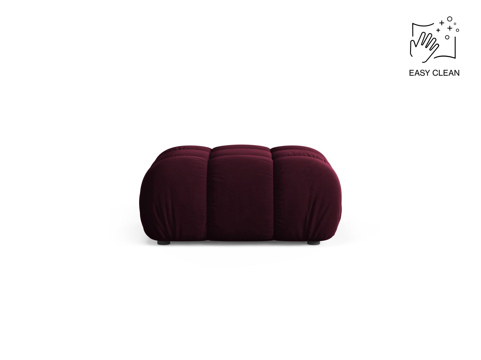 Velvet Pouf, "Bellis", 1 Seat, 94x94x43