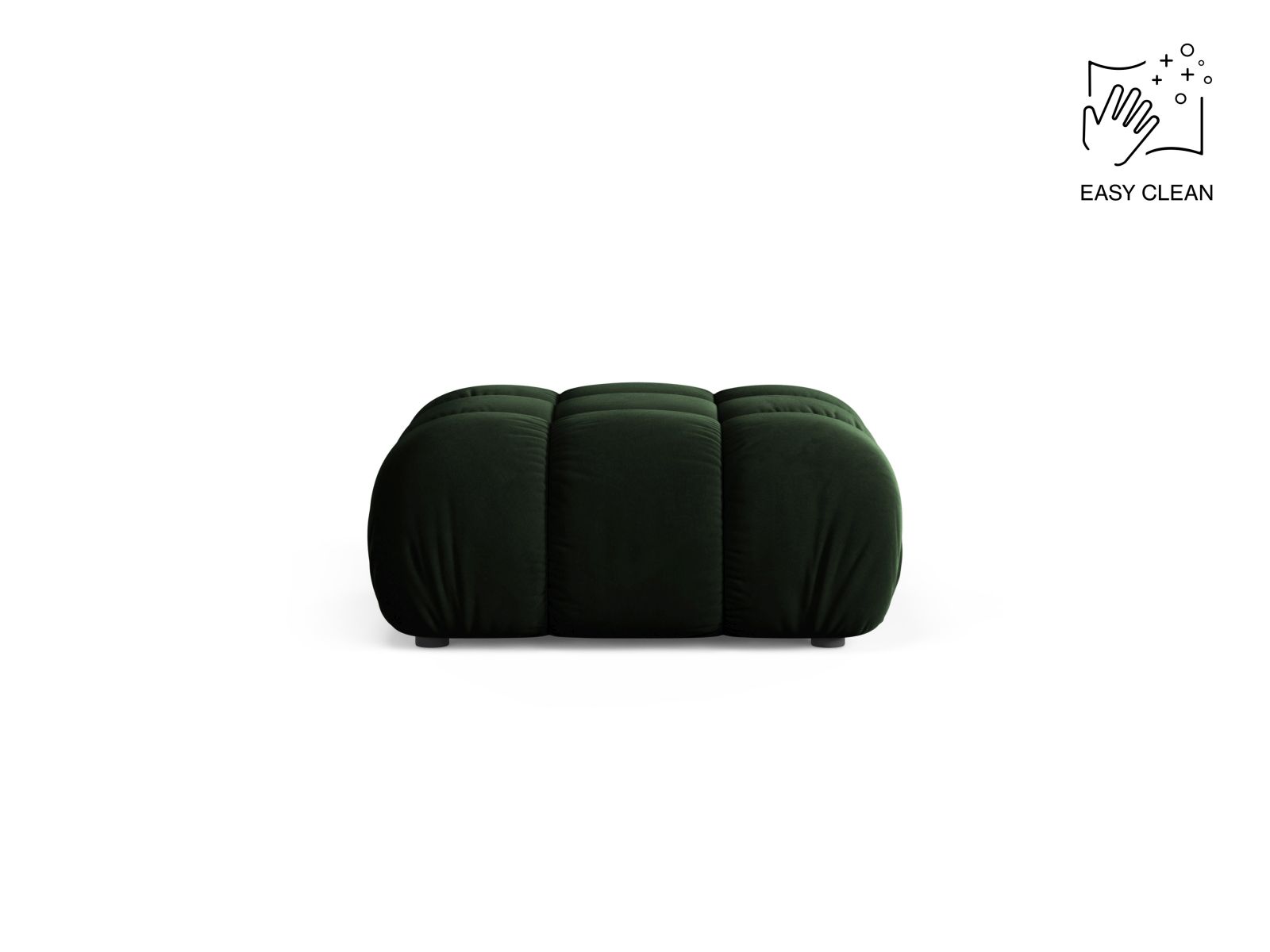 Velvet Pouf, "Bellis", 1 Seat, 94x94x43