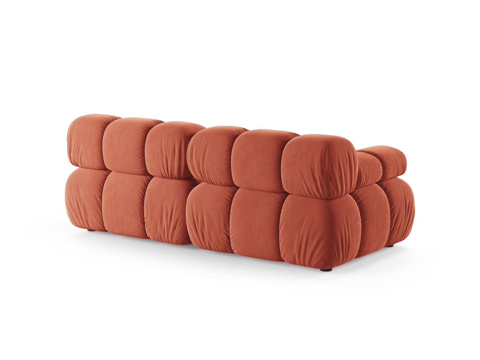 Velvet Modular Sofa, "Bellis", 2 Seats, 188x94x70